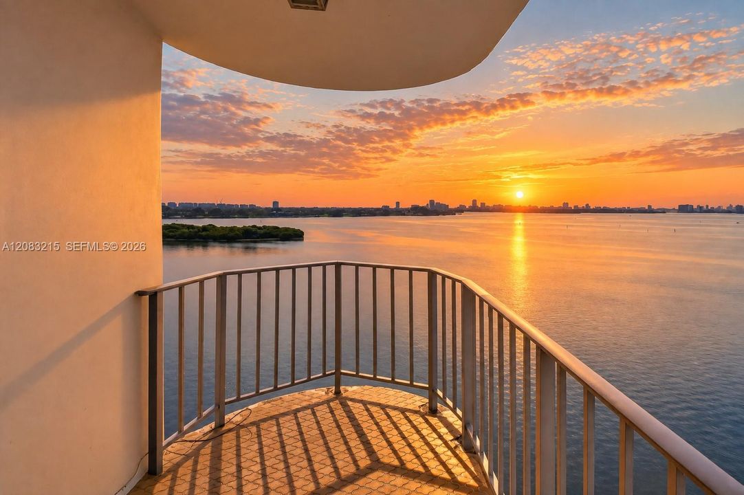 sunrise from balcony