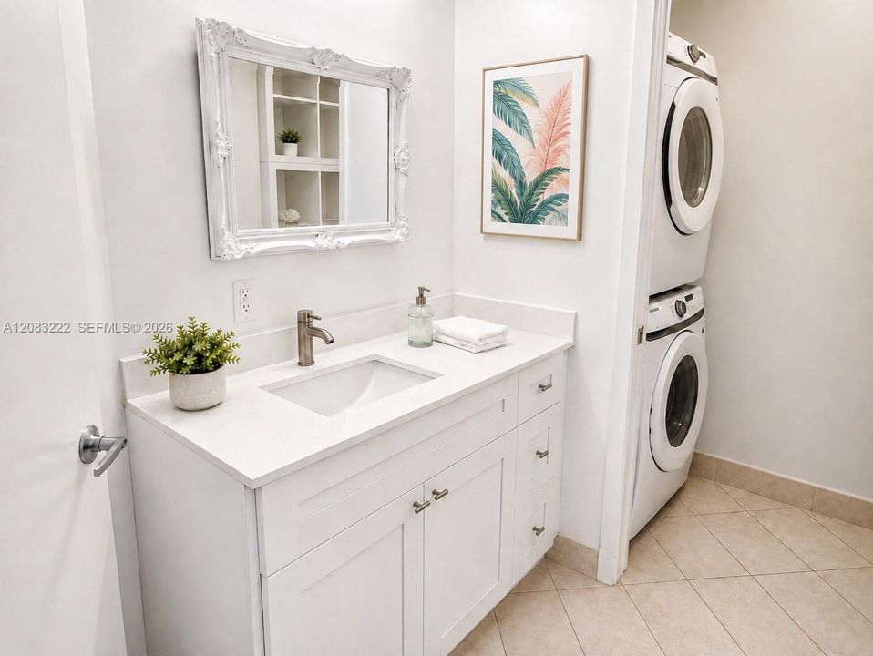 Guest Half Bathroom & Laundry Room