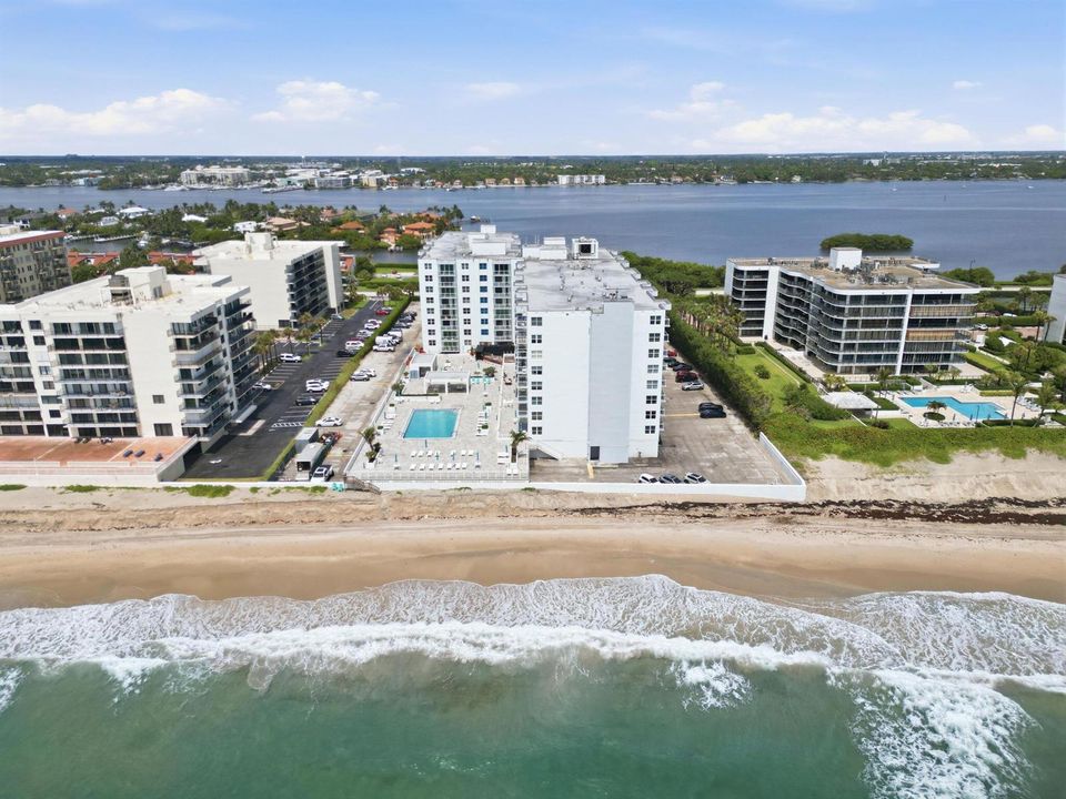 aerial of building and both waterways 36