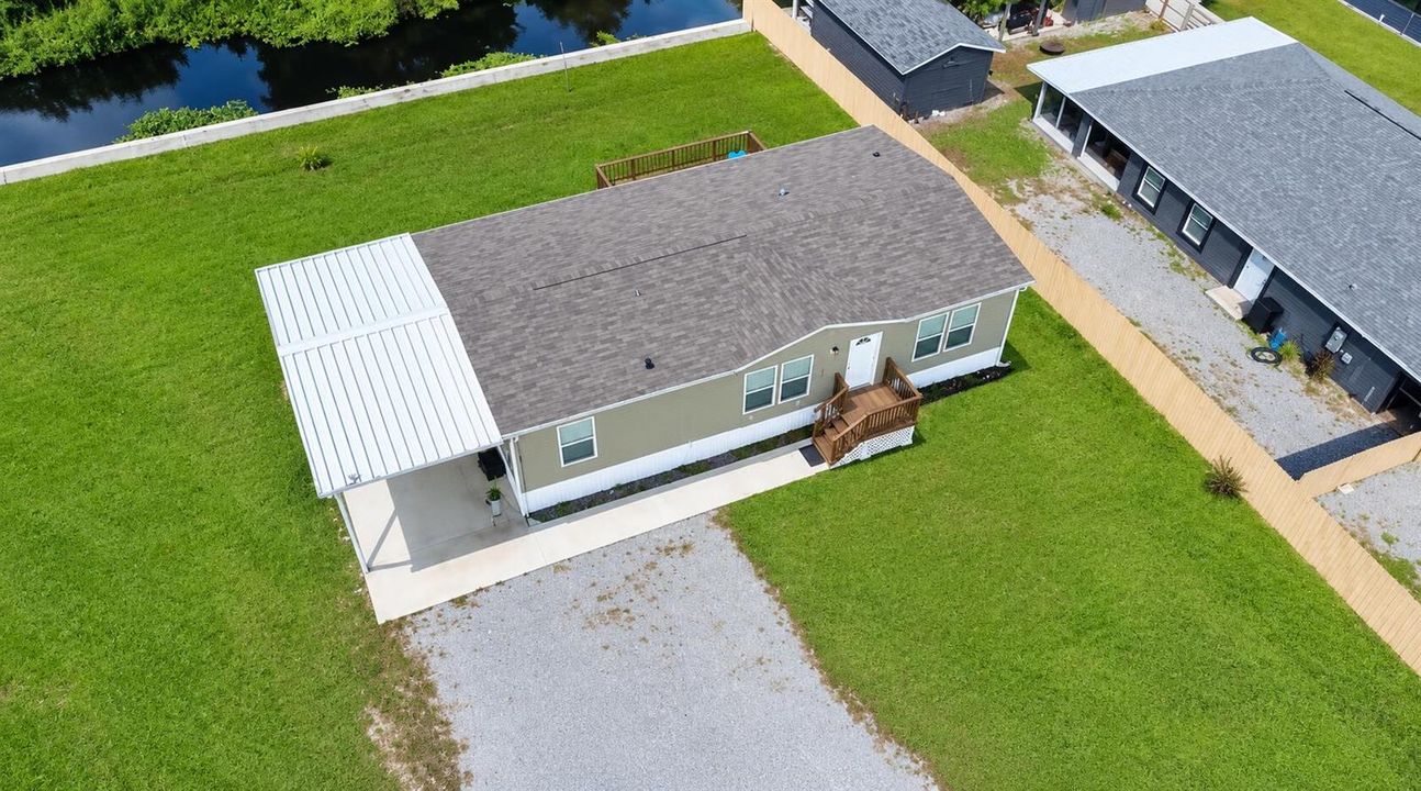 Bright Aerial Manufactured Home Lot