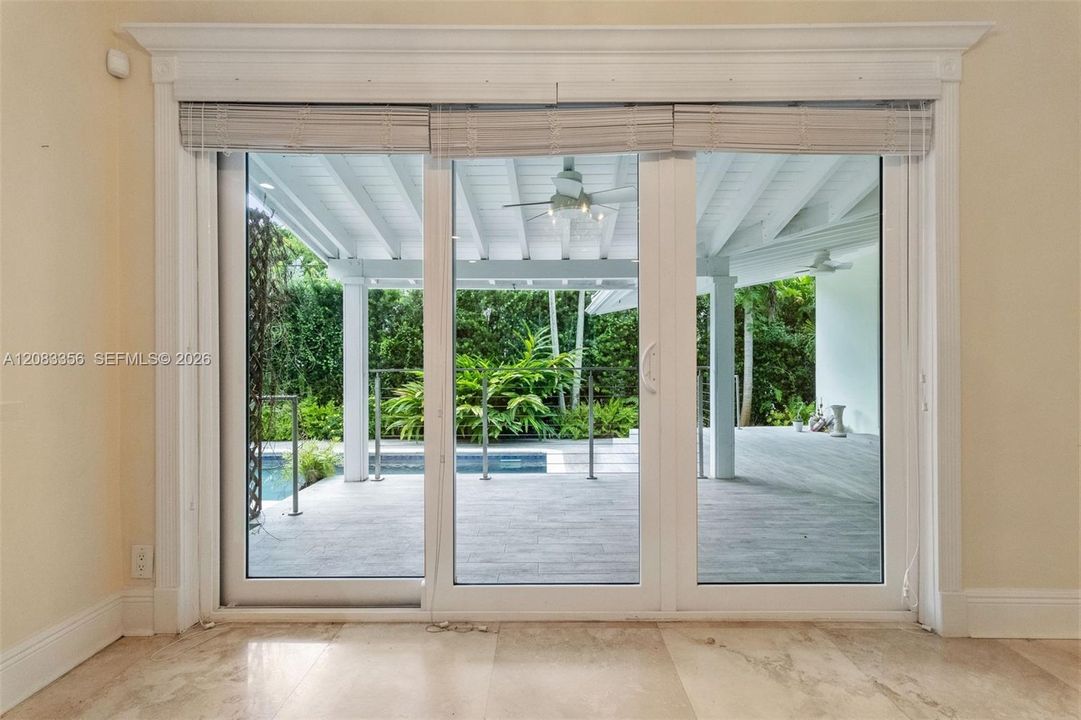 Pool Patio Views From Living Room
