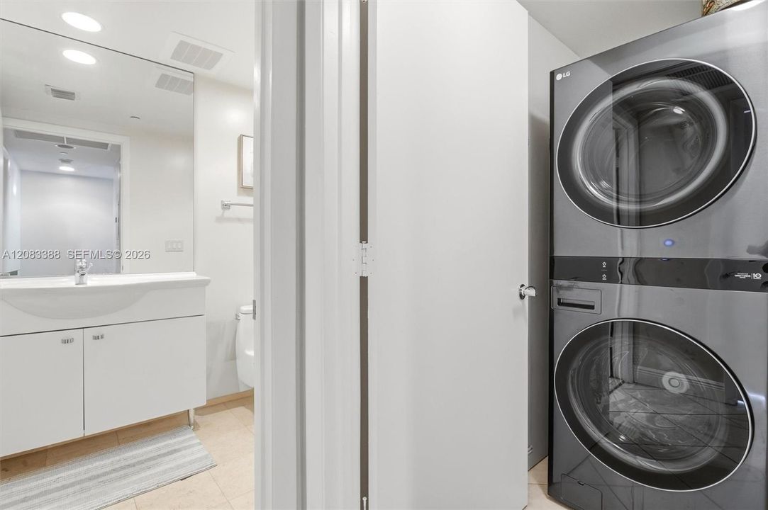 Stacked Laundry Units