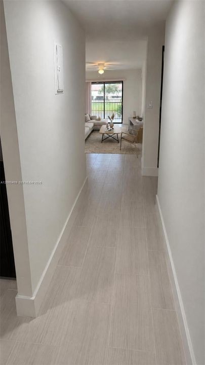 Entrance hallway to living area