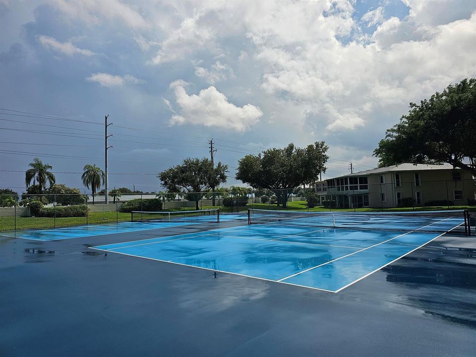 Newly Refinished Tennis Courts Located S