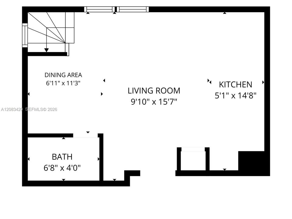 For Rent: $4,000 (1 beds, 1 baths, 876 Square Feet)