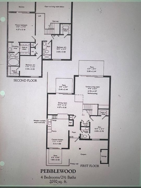 Wildwood Floor Plan 4 Bedroom