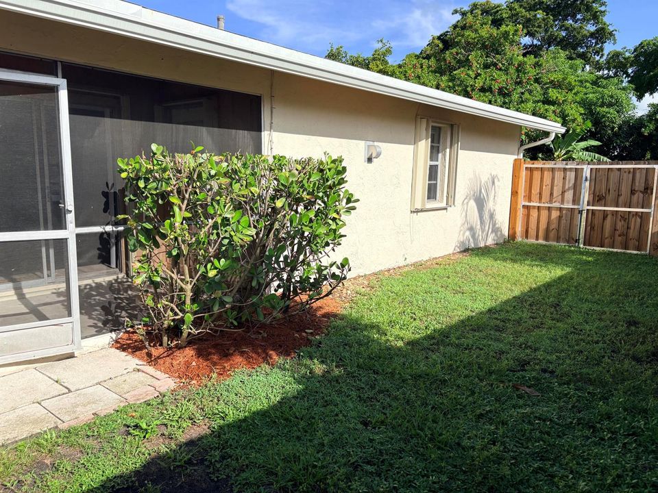 FENCED BACK YARD