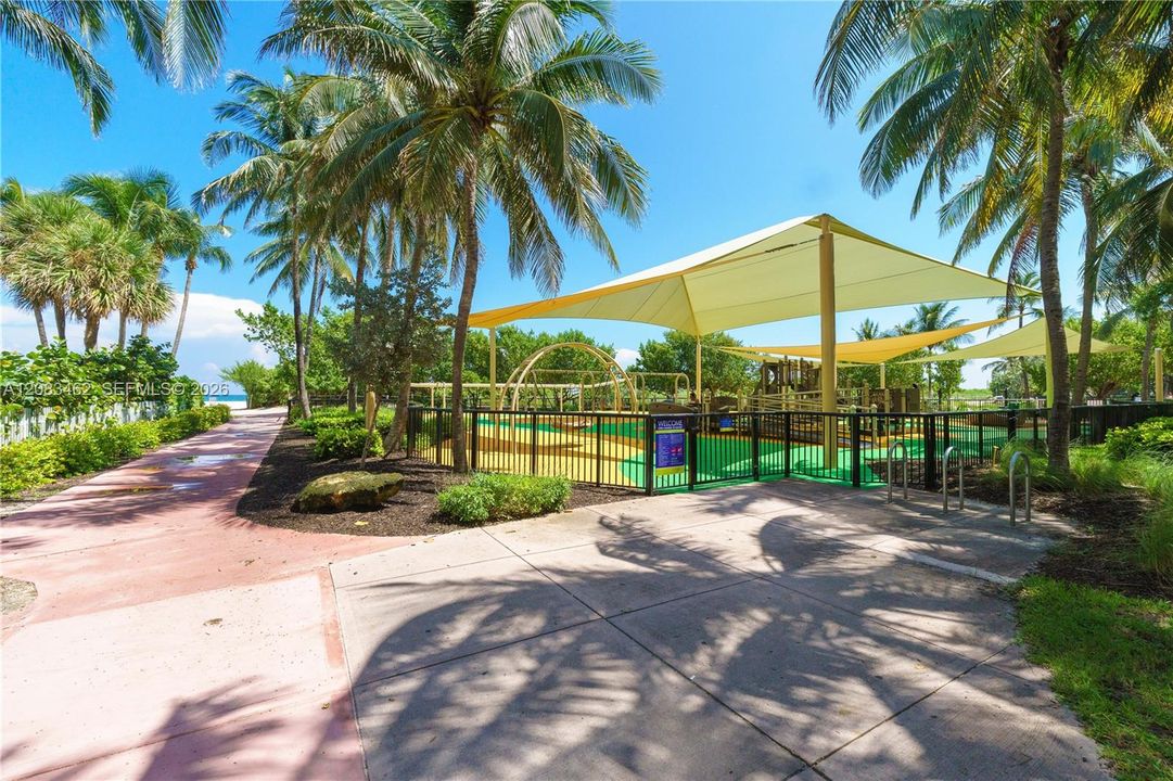 1 of the Beach Accesses and Alison park, right next to the building