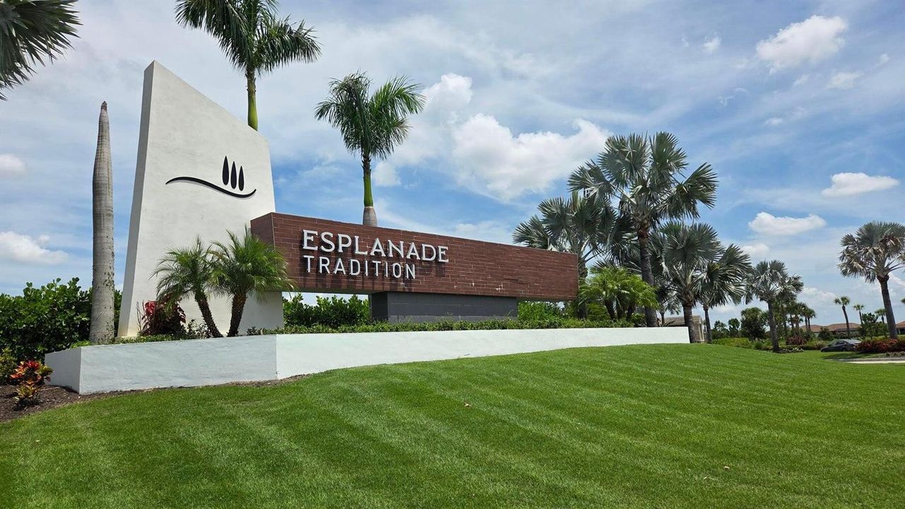 Esplanade sign