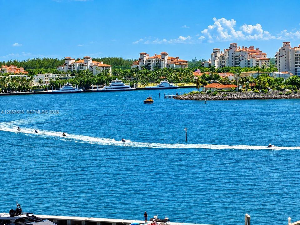 Looking south toward Fisher Island and Government Cut.