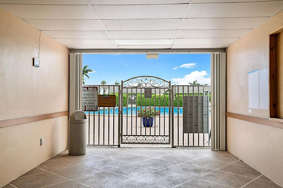 Entry to Pool Area