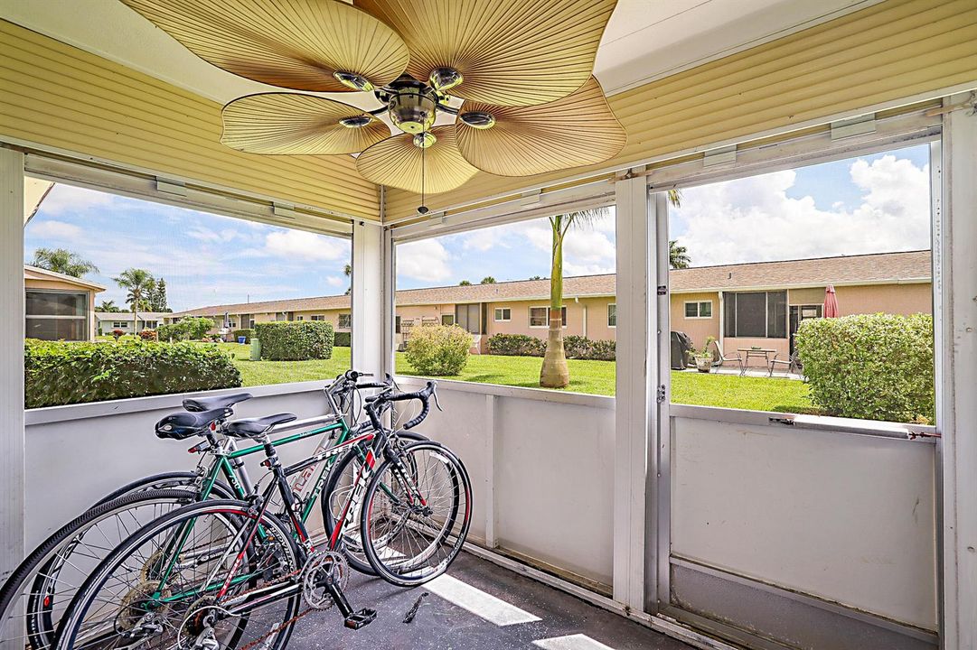 Screened patio