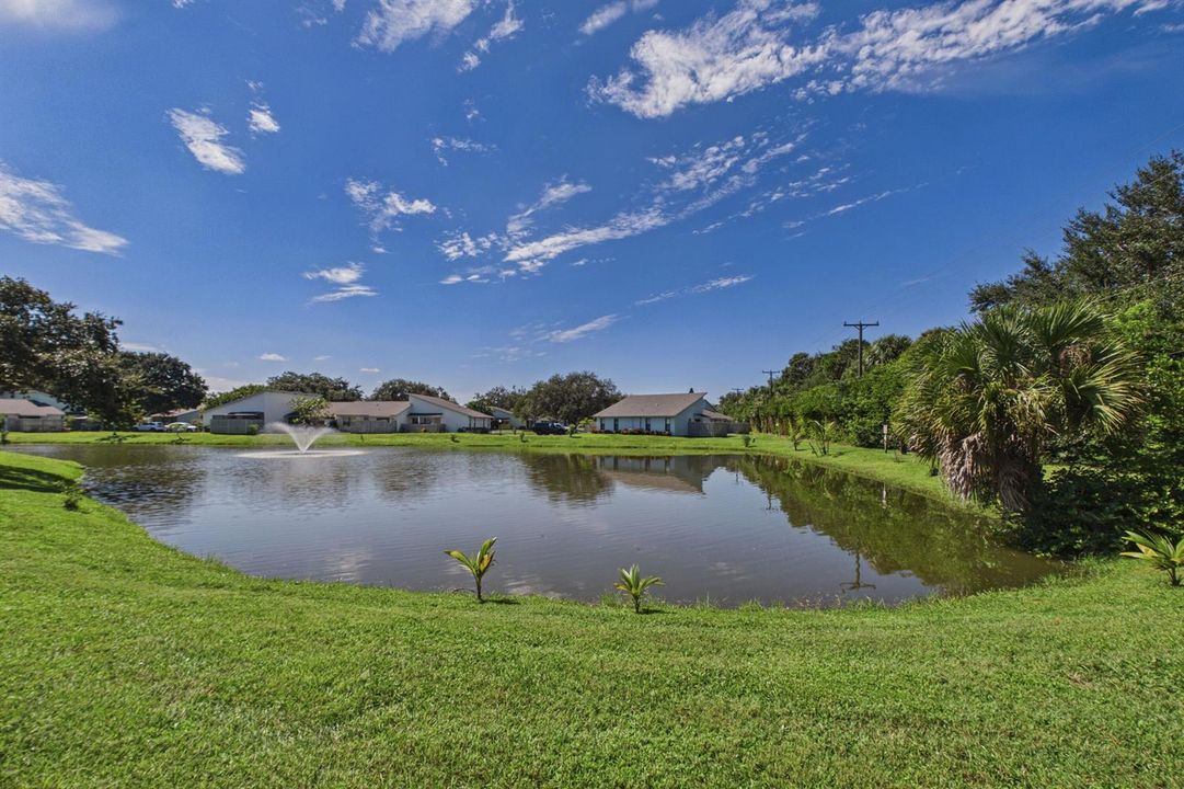 Lake in front of unit.