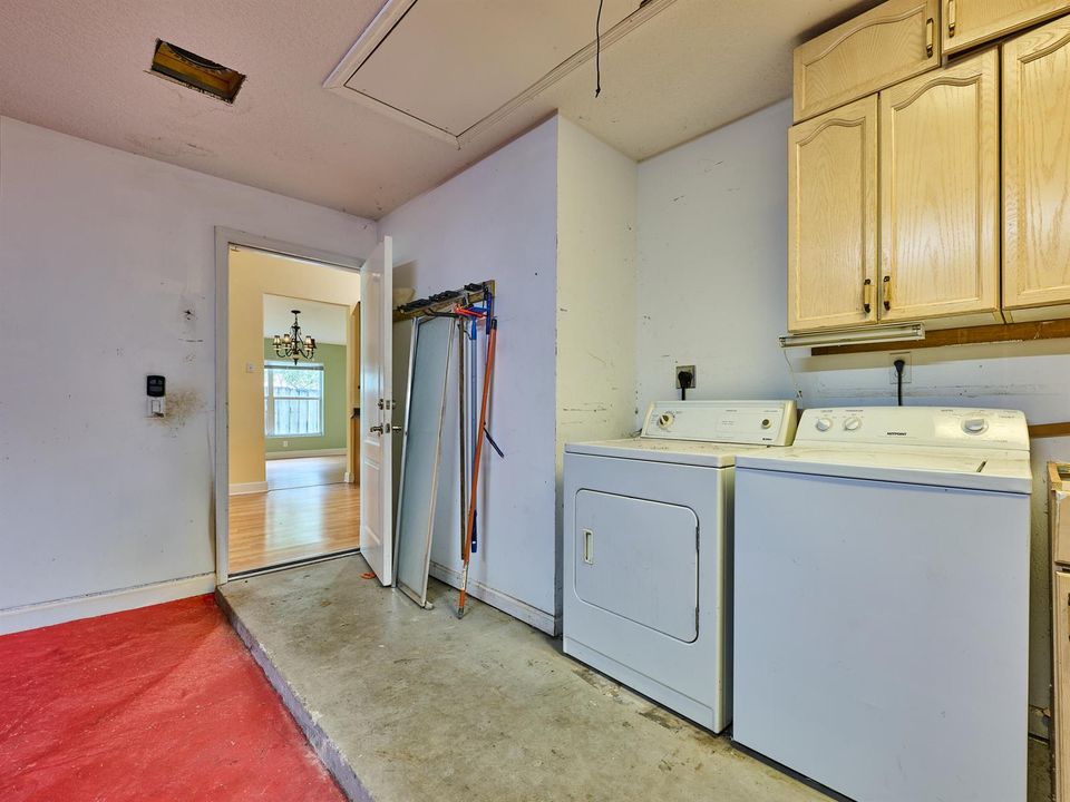 Laundry in Garage