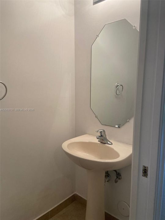 1/2 bathroom downstairs