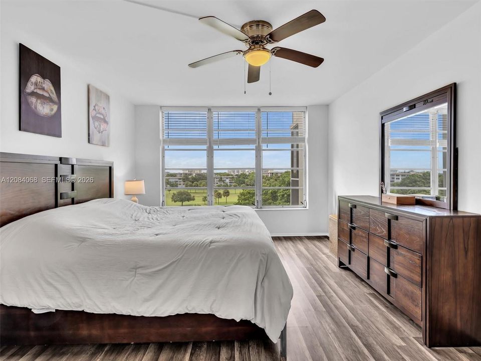 Oversized Primary Bedroom. with walk-in closet, and two additional closets for exceptional storage.