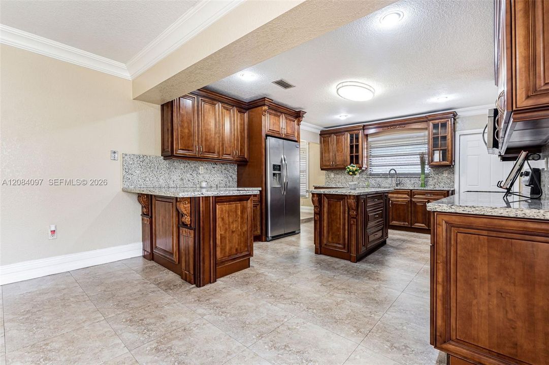 Dining area  inside the spacious kitchen
