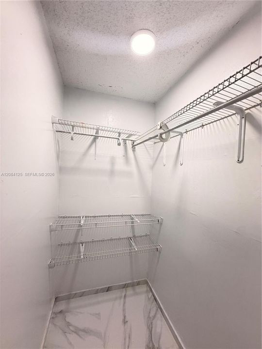 walk in closet in living room