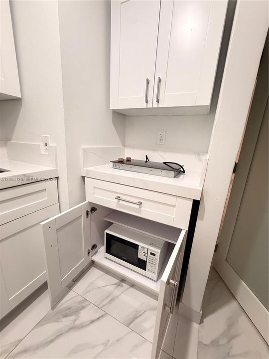 microwave and stove