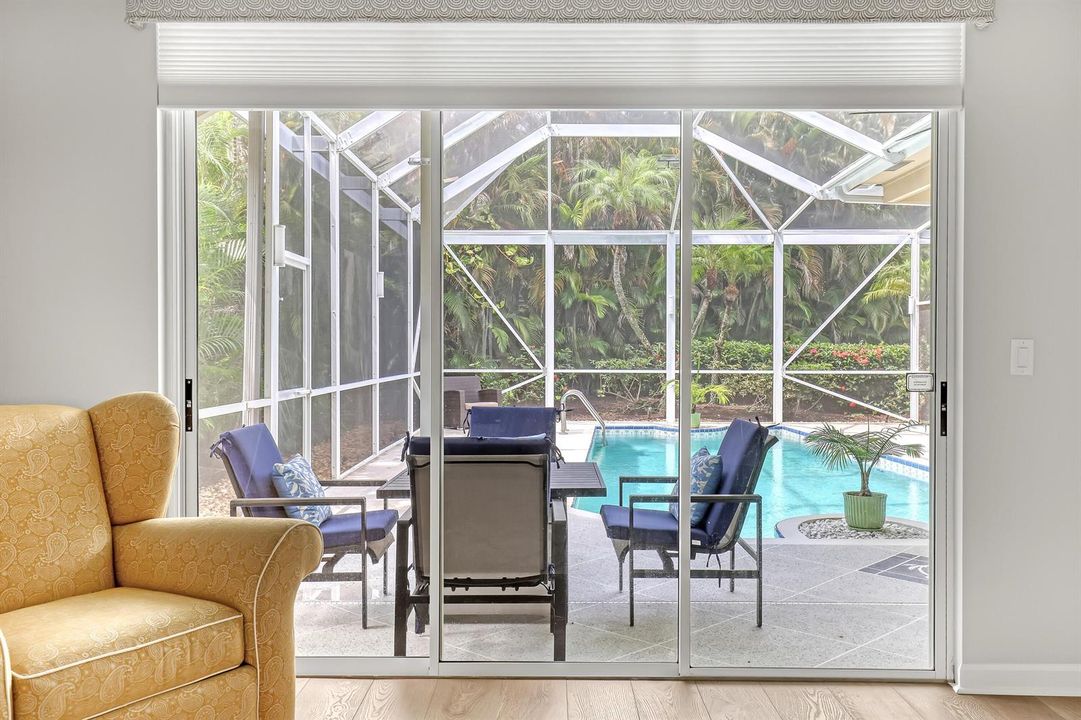 Sliders to Pool from Bedroom