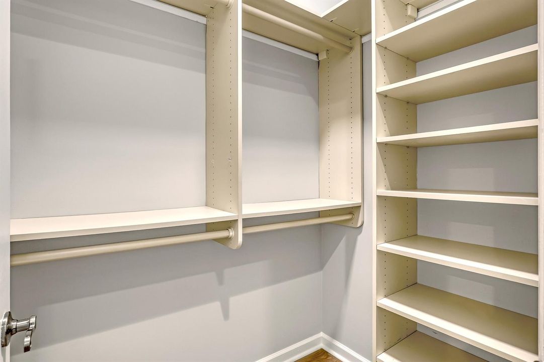 2nd Walkin Closet w/custom Shelving