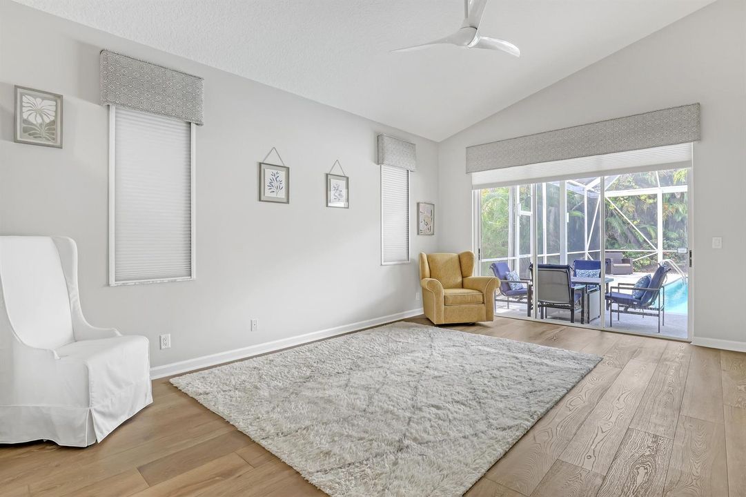 Primary Bedroom w/motorized Blinds
