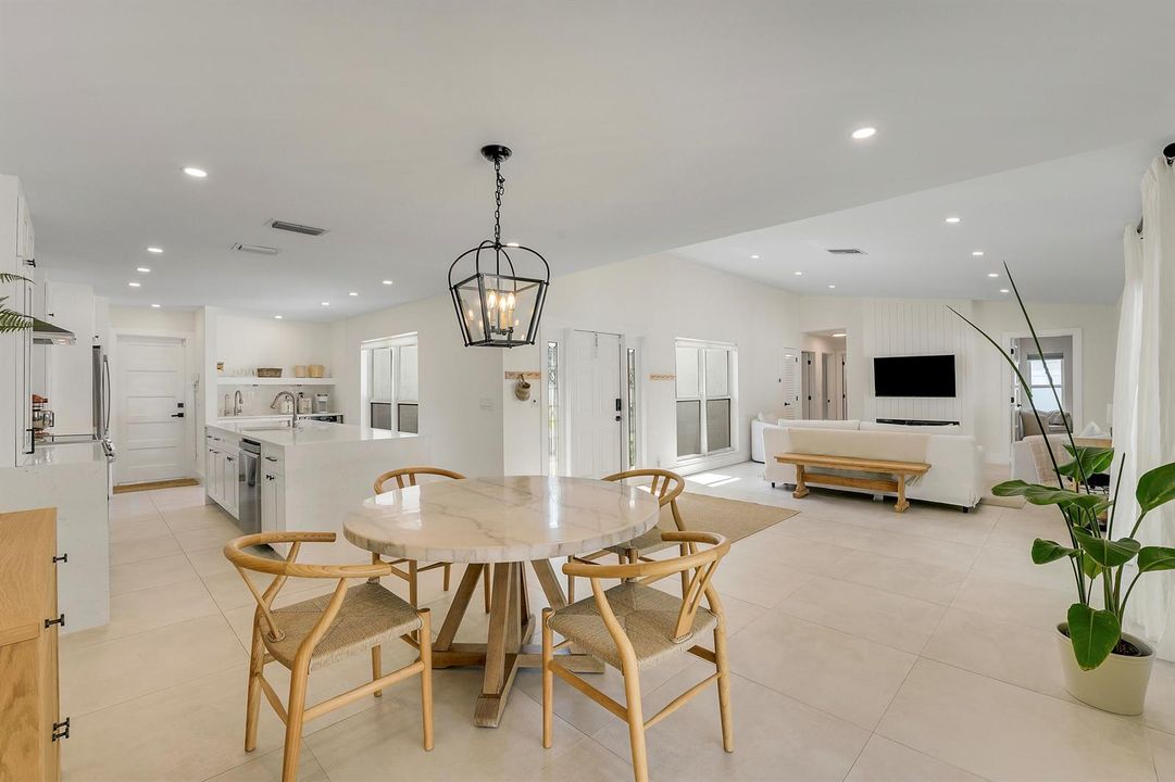 Kitchen, Living Rm