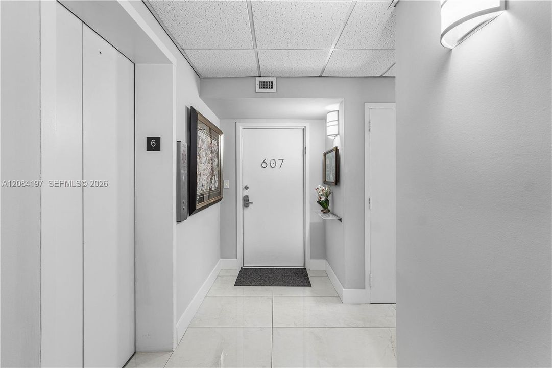 Semi Private Elevator Lobby to Condo