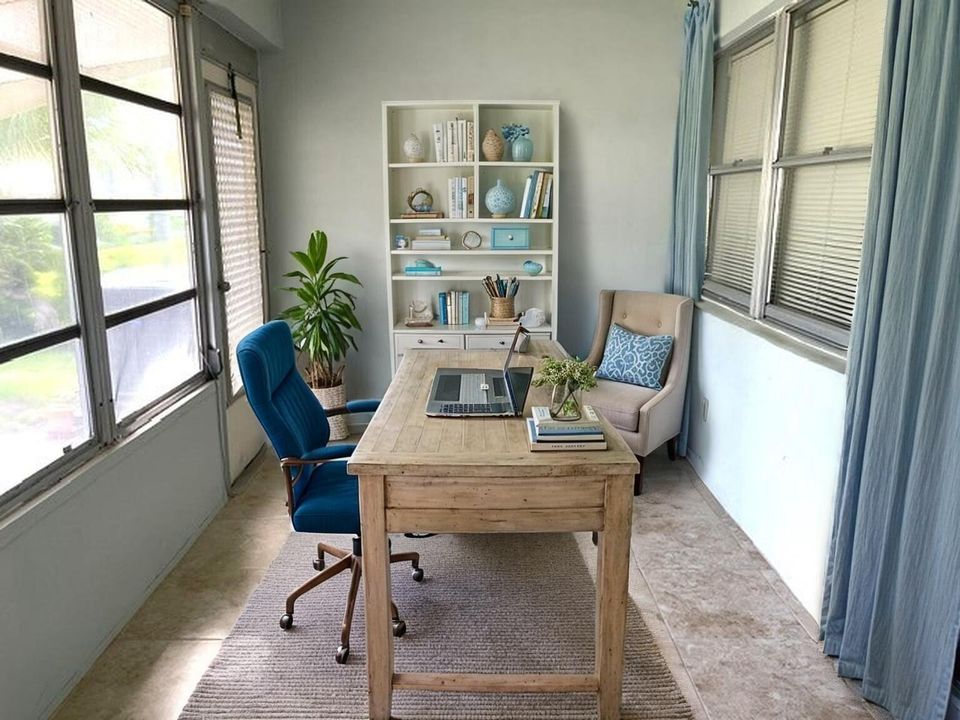 Enclosed-Florida-room-1 - Home Office -