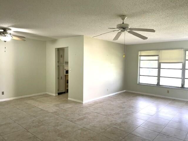 Dining kitchen and living room view