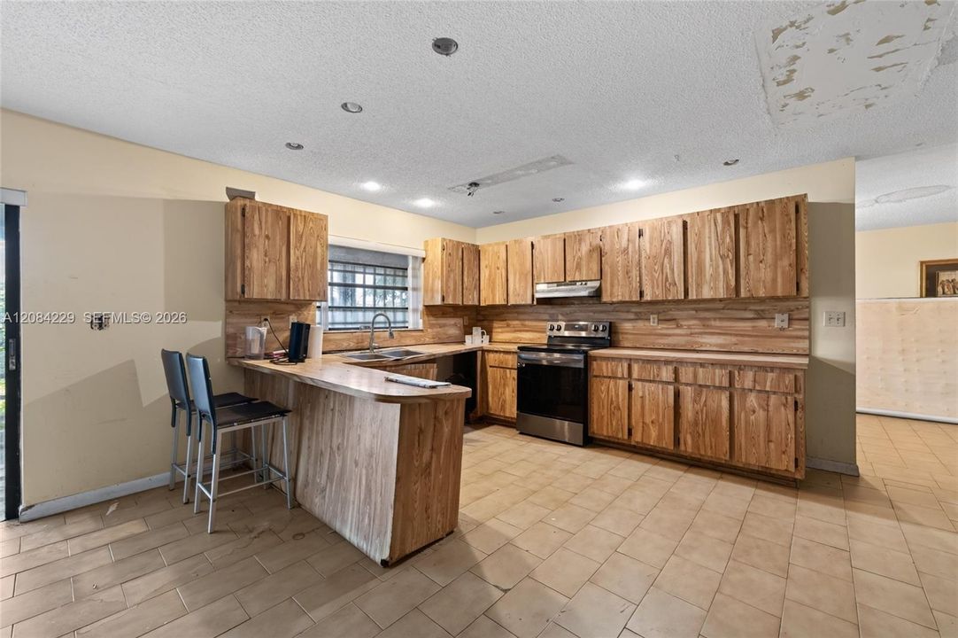 View of the original kitchen