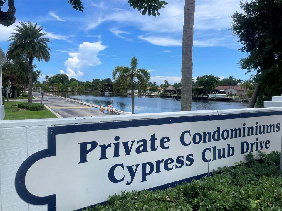170 Cypress Club Drive sign