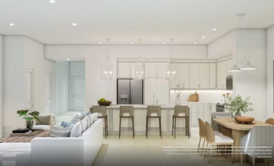 Gathering Area and Kitchen