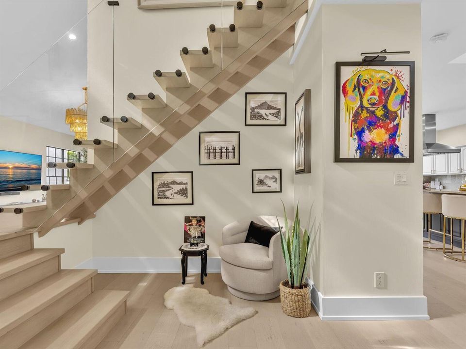 Open Riser Staircase