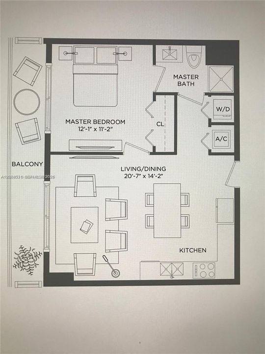 В аренду: $3,200 (1 спален, 1 ванн, 541 Квадратных фут)