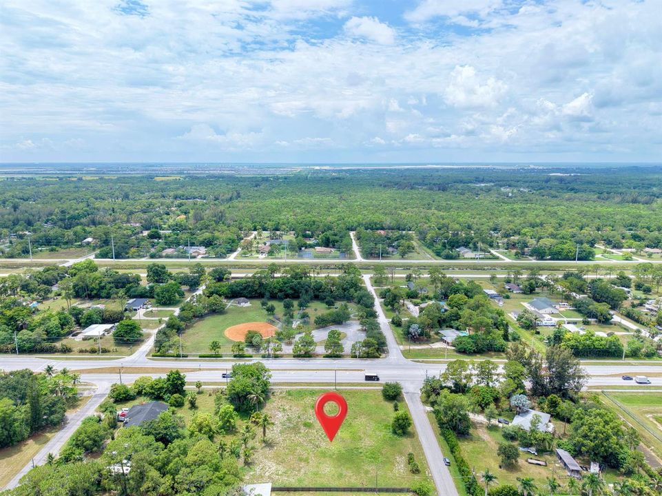 Panoramic to West