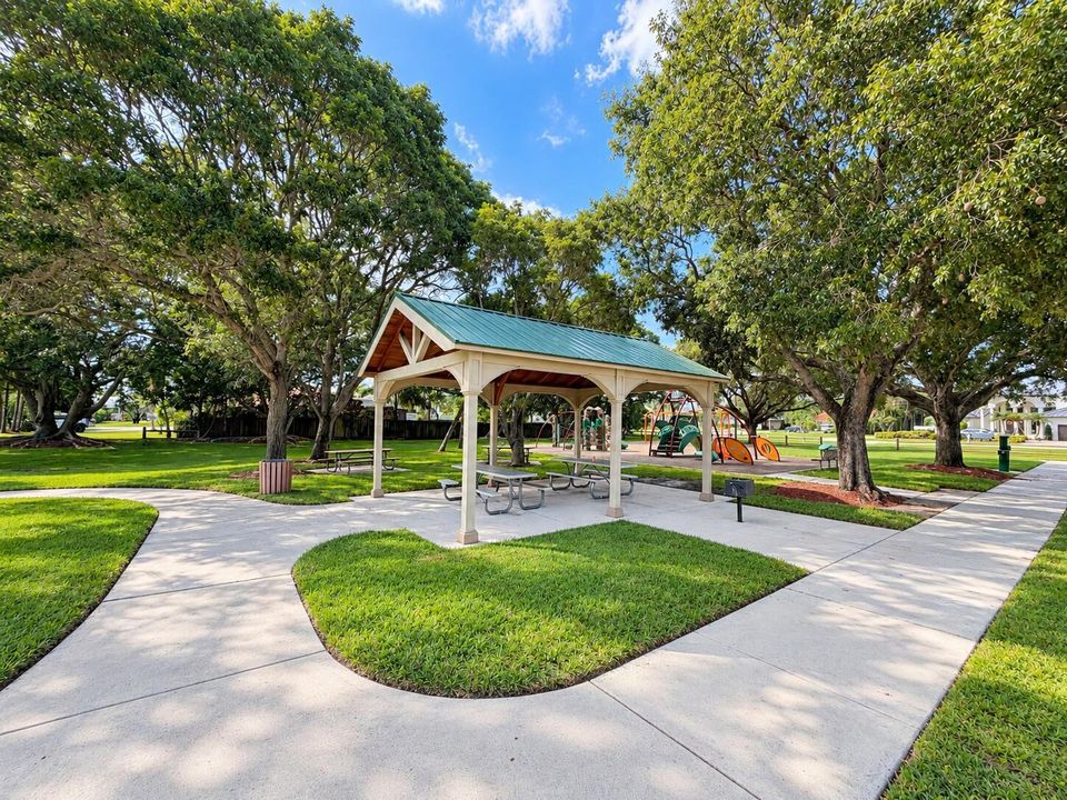 Sunny Neighborhood Park Pavilion