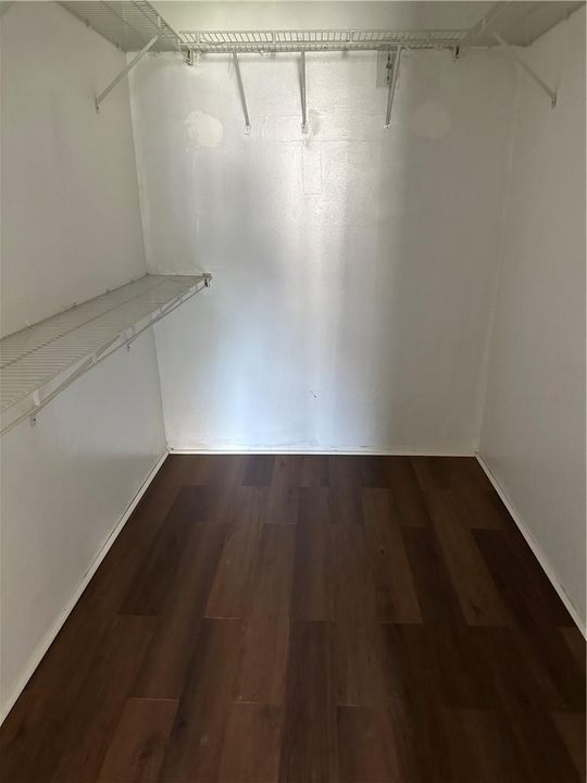 Master bedroom walk-in closet