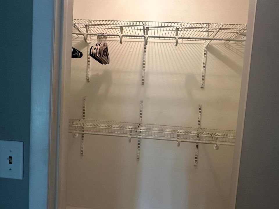 Primary closet