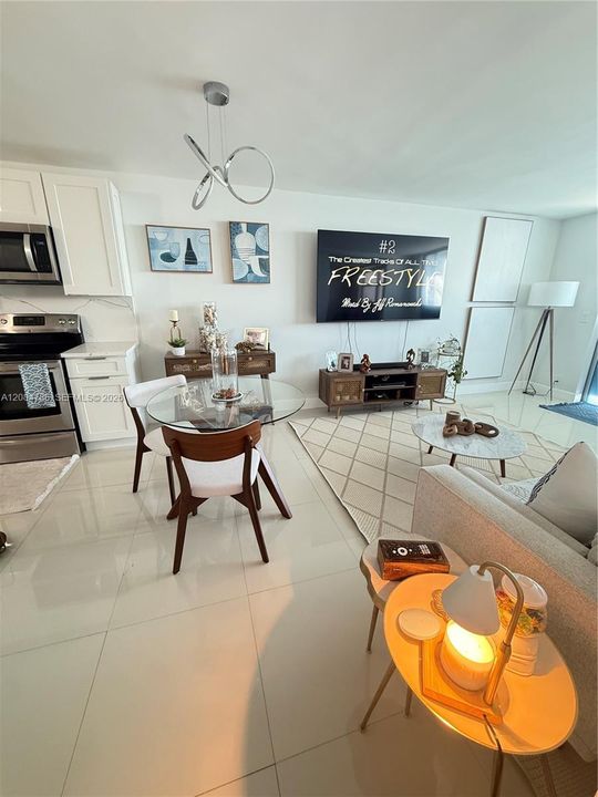 Living and dinning room area