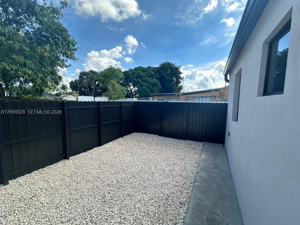 Back terrace
