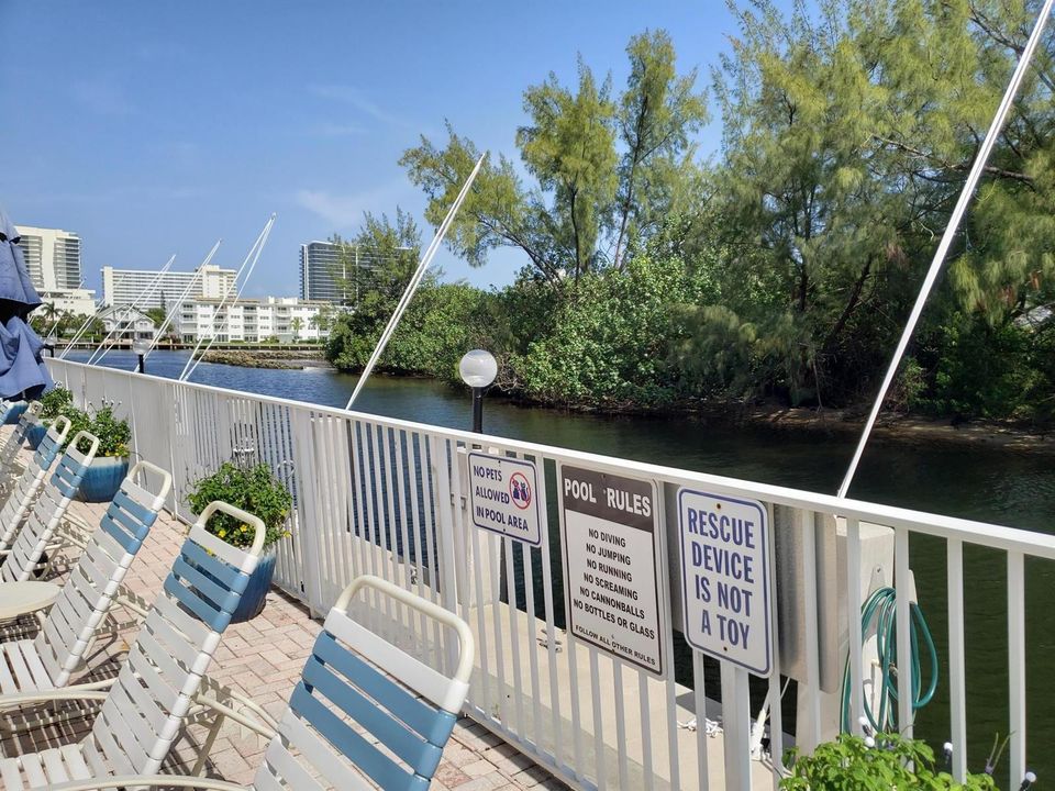 Pool view of Canal and ICW