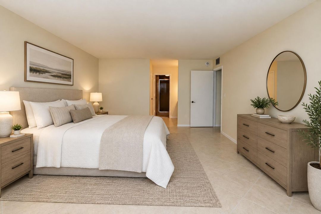 Virtually Staged Primary Bedroom