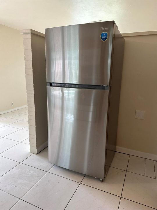 Brand new stainless steel fridge