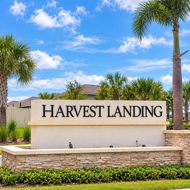 HARVEST LANDING SIGN