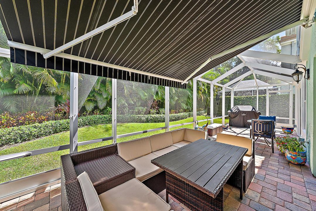 Screened Patio with Retractable Awning
