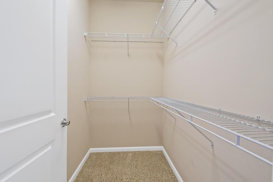 Shelved Primary Suite Closet