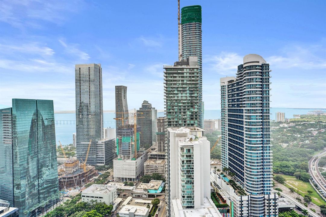 Aerial view city