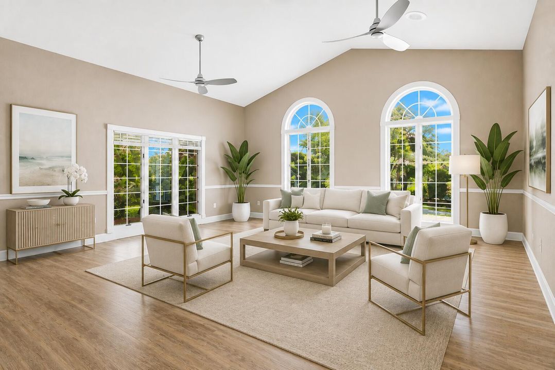 formal living room STaged