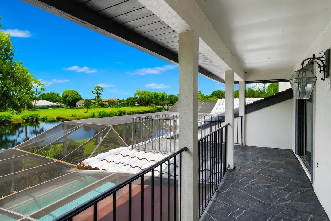 covered 2nd fl balcony from bedrooms